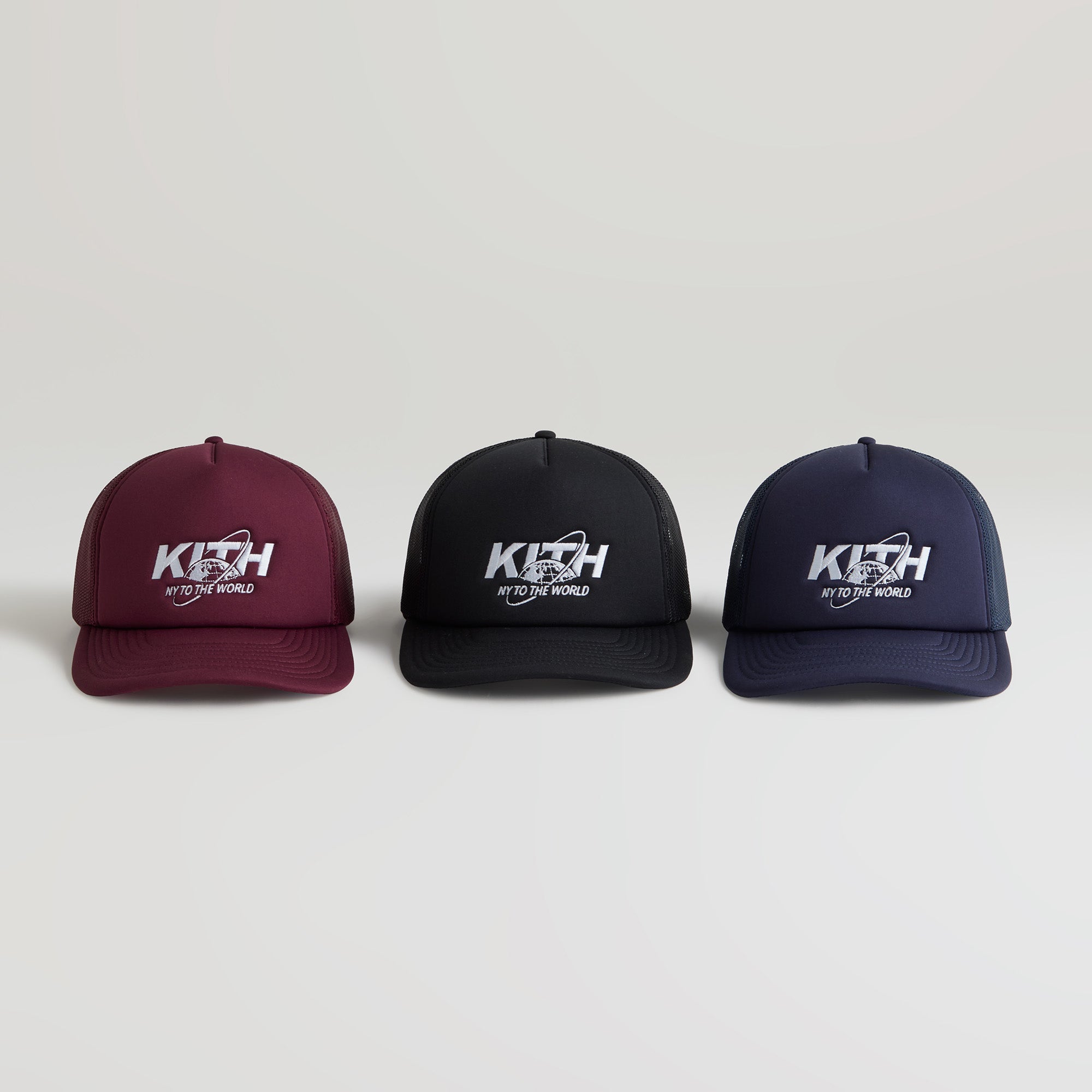 ★24AW 最新作★Kith NY to the World Nolan Trucker Hat Kith Nolan Trucker Hat - Newt