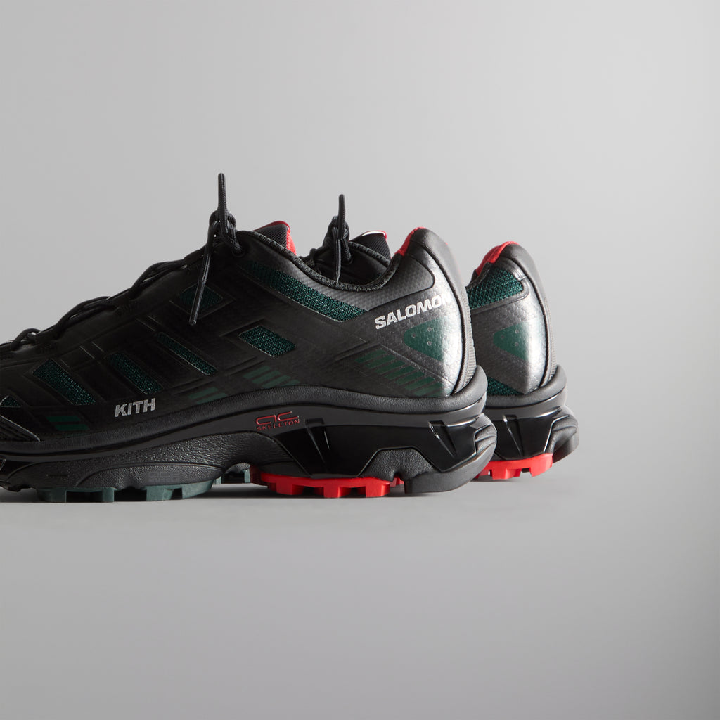 L47772300 KITH Salomon XT-4K Black Scarab Fiery Red (Men's