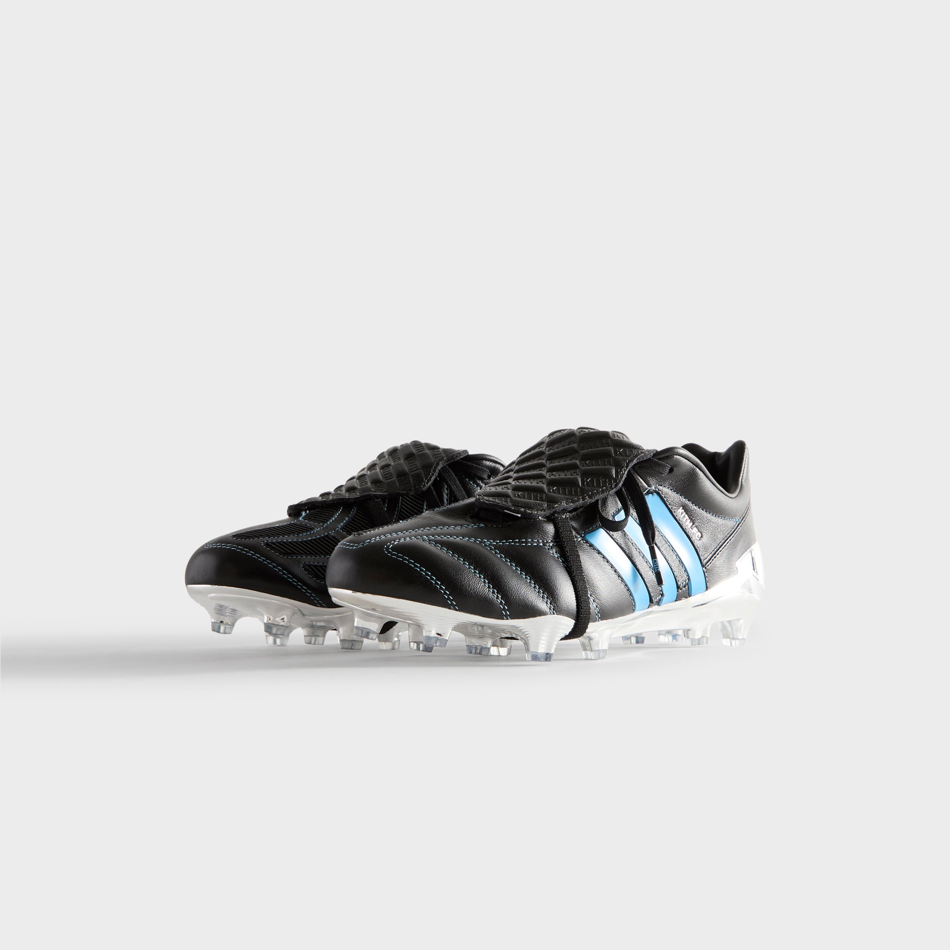 Kith for adidas Football Predator Mania Cleats - Black / Blue / Silver Metallic